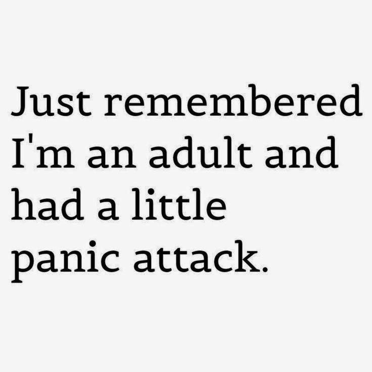 adulting panic attack